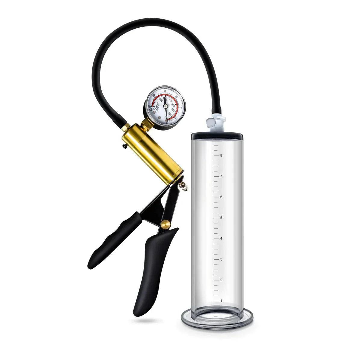 Performance VX6 Vacuum Penis Pump with Brass Pistol & Pressure Gauge - Xoxomoving