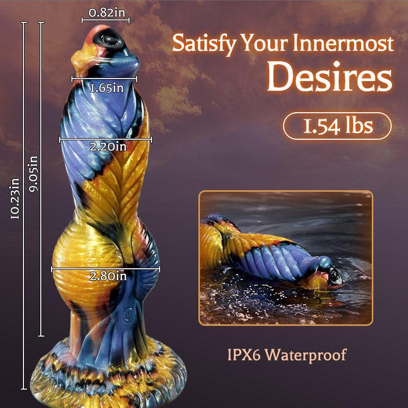 Phoenix - Animal Texture 7 Thrusting Vibrating Big Sucker Monster Dildo 10.23 Inch - Xoxomoving