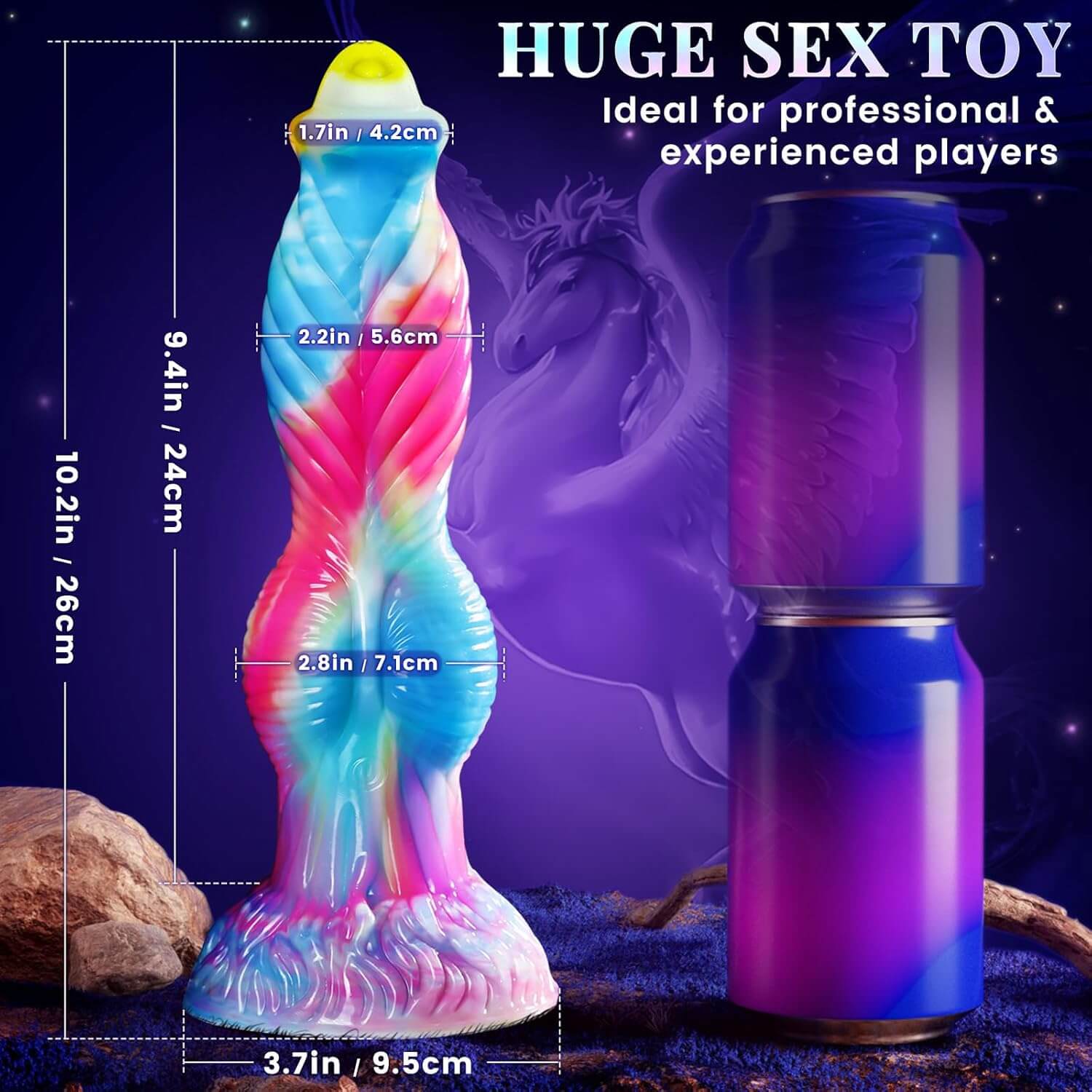 Mythical Fantasy Dildo – Textured, Motorized, & App-Controlled Xoxomoving