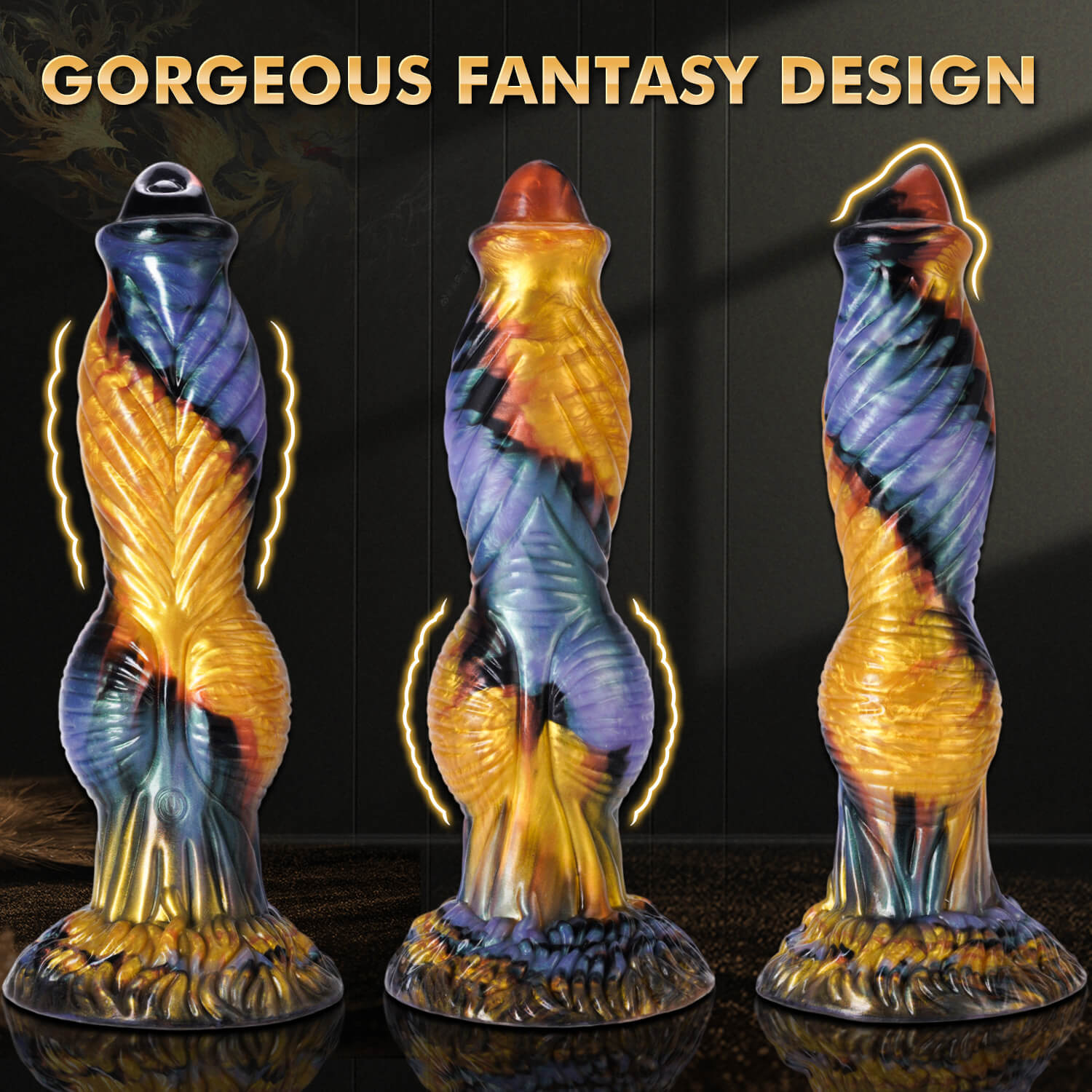 Mythical Fantasy Dildo – Textured, Motorized, & App-Controlled Xoxomoving