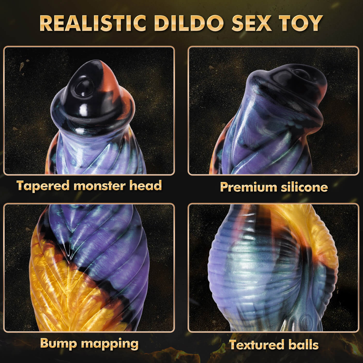 Mythical Fantasy Dildo – Textured, Motorized, & App-Controlled Xoxomoving