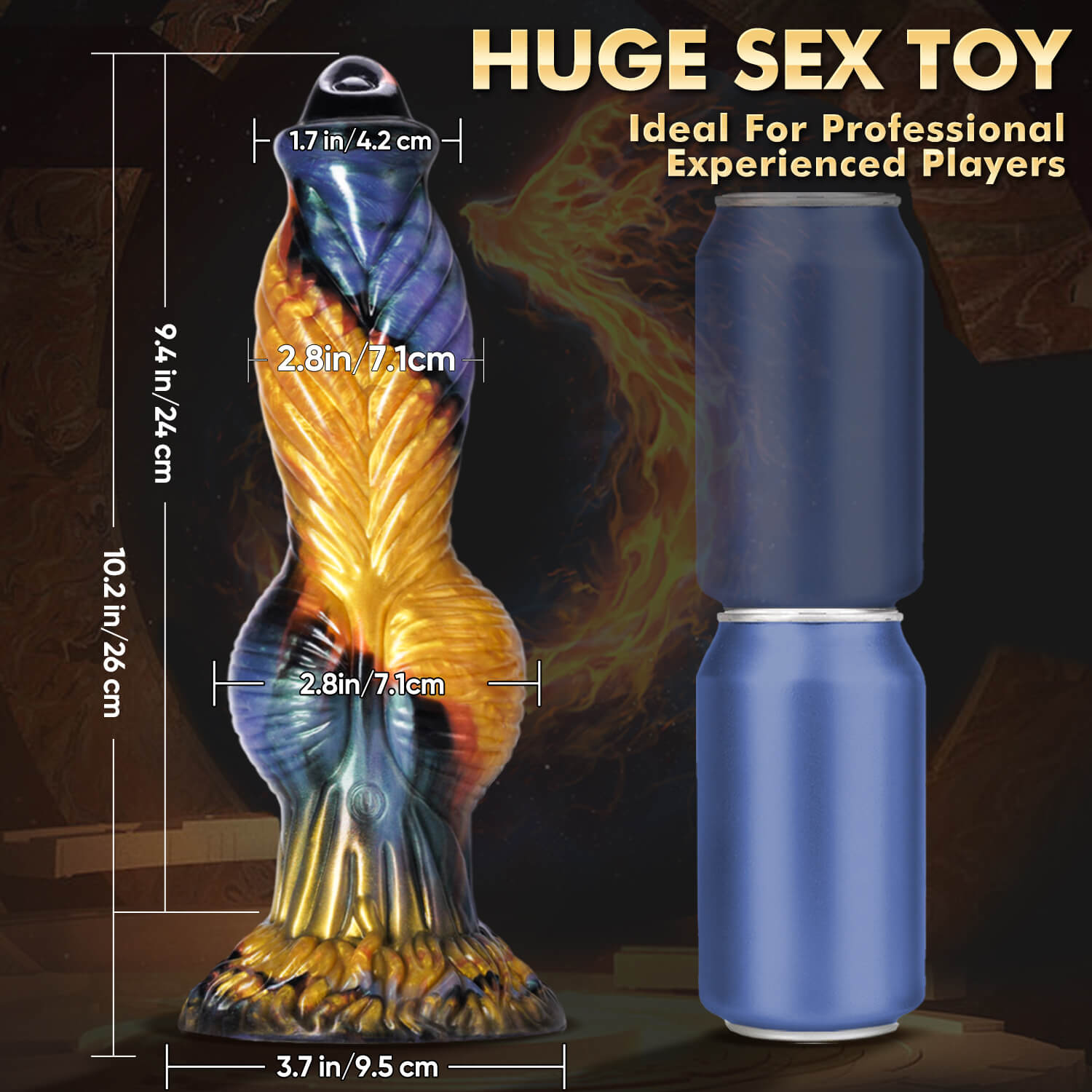 Mythical Fantasy Dildo – Textured, Motorized, & App-Controlled Xoxomoving
