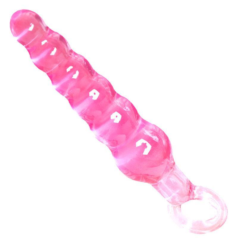 Pink Anal Beads with Pull Loop - Xoxomoving