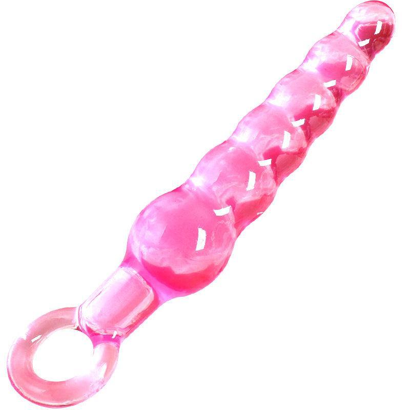 Pink Anal Beads with Pull Loop - Xoxomoving