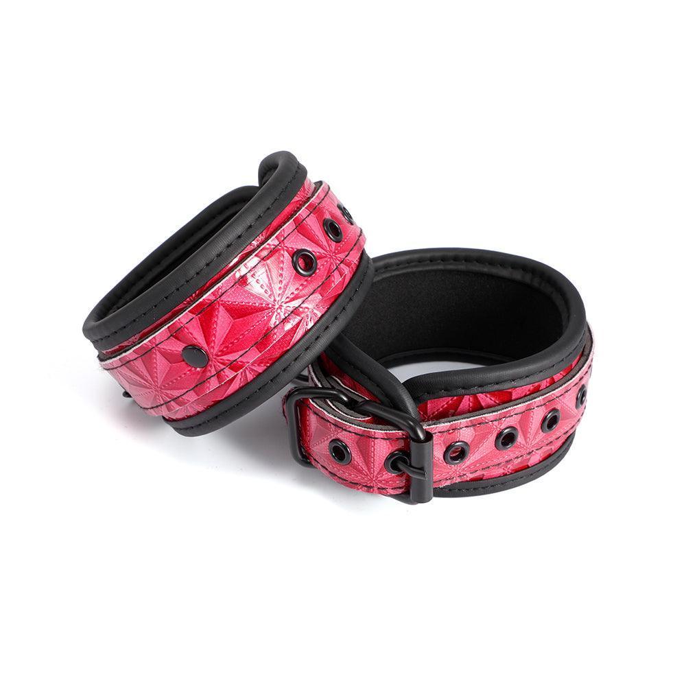 Pink Ankle Cuffs for Kinky Play - Xoxomoving