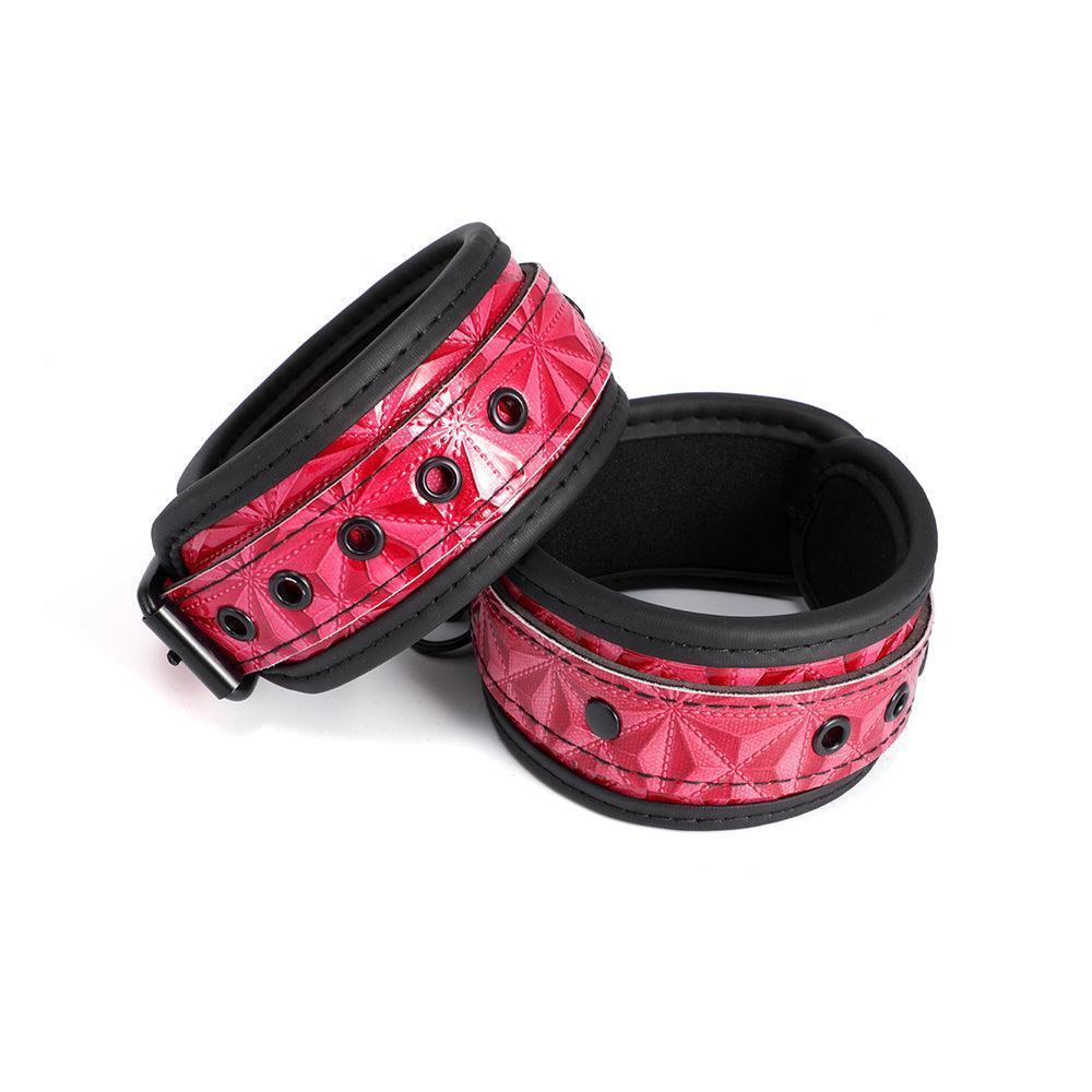 Pink Ankle Cuffs for Kinky Play - Xoxomoving