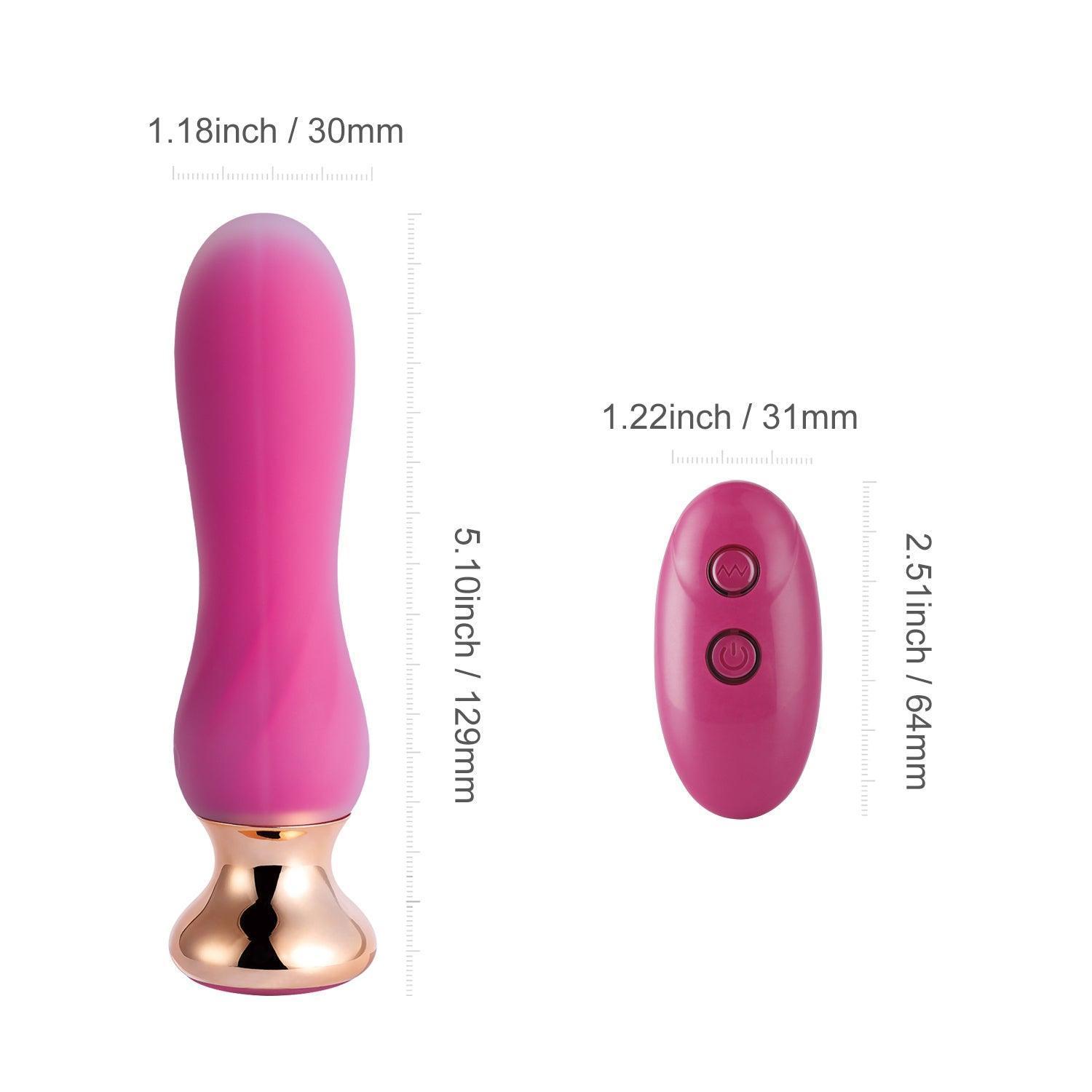 Pink Holic – Curved Remote Vibrating Anal Plug - Xoxomoving