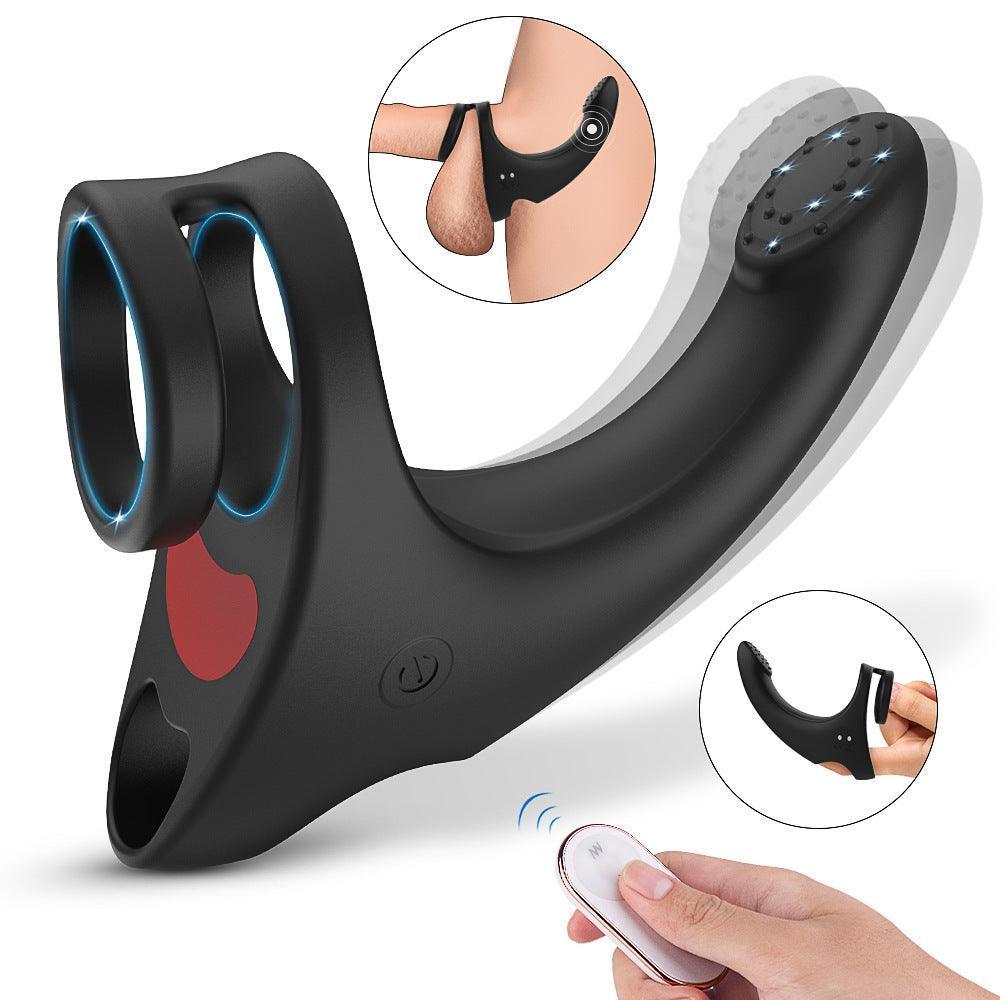 Piotr - Dual Multi-Function Cock Ring Vibrating Butt Plug - Xoxomoving