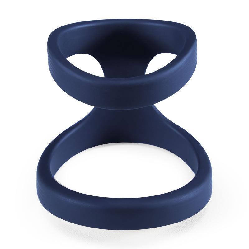 Pleasure-Comfort Blend: Dual Rings, Indigo Blue, Male Enhancement - Xoxomoving