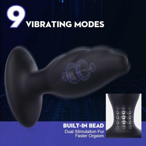 Plume Large Size 9 Vibration Anal Vibrator Butt Plug - Xoxomoving