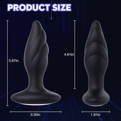 Plume Large Size 9 Vibration Anal Vibrator Butt Plug - Xoxomoving