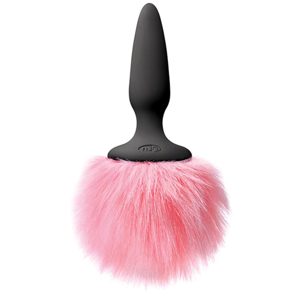 Plush Bunny Tail Silicone Butt Plug - Xoxomoving