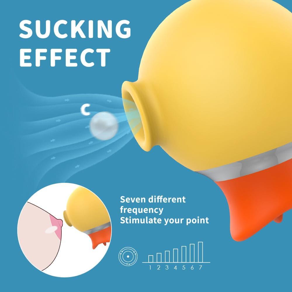 Pocket Clit Licking & Sucking Stimulator - Waterproof, Magnetic Charging - Xoxomoving