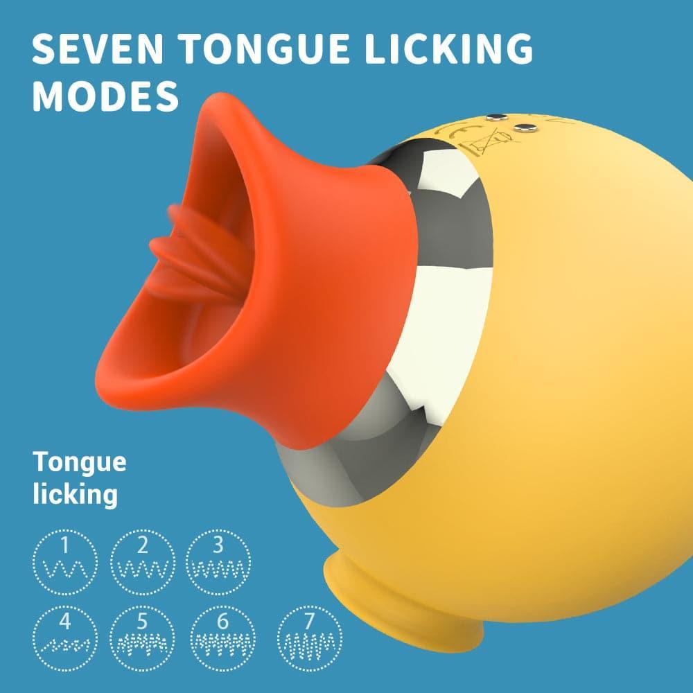 Pocket Clit Licking & Sucking Stimulator - Waterproof, Magnetic Charging - Xoxomoving