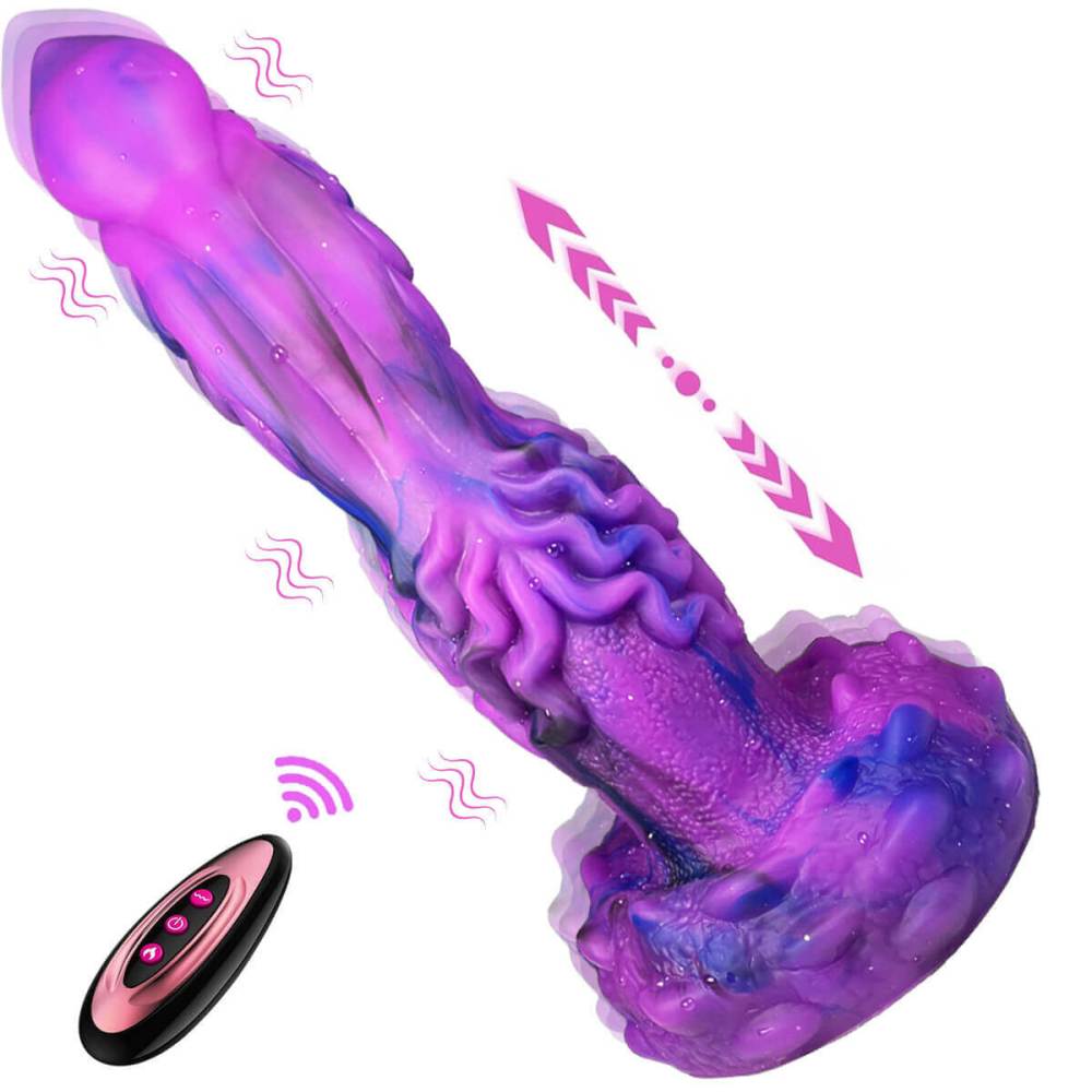 9.45 Inch Thrusting Vibrating Monster Dildo Xoxomoving