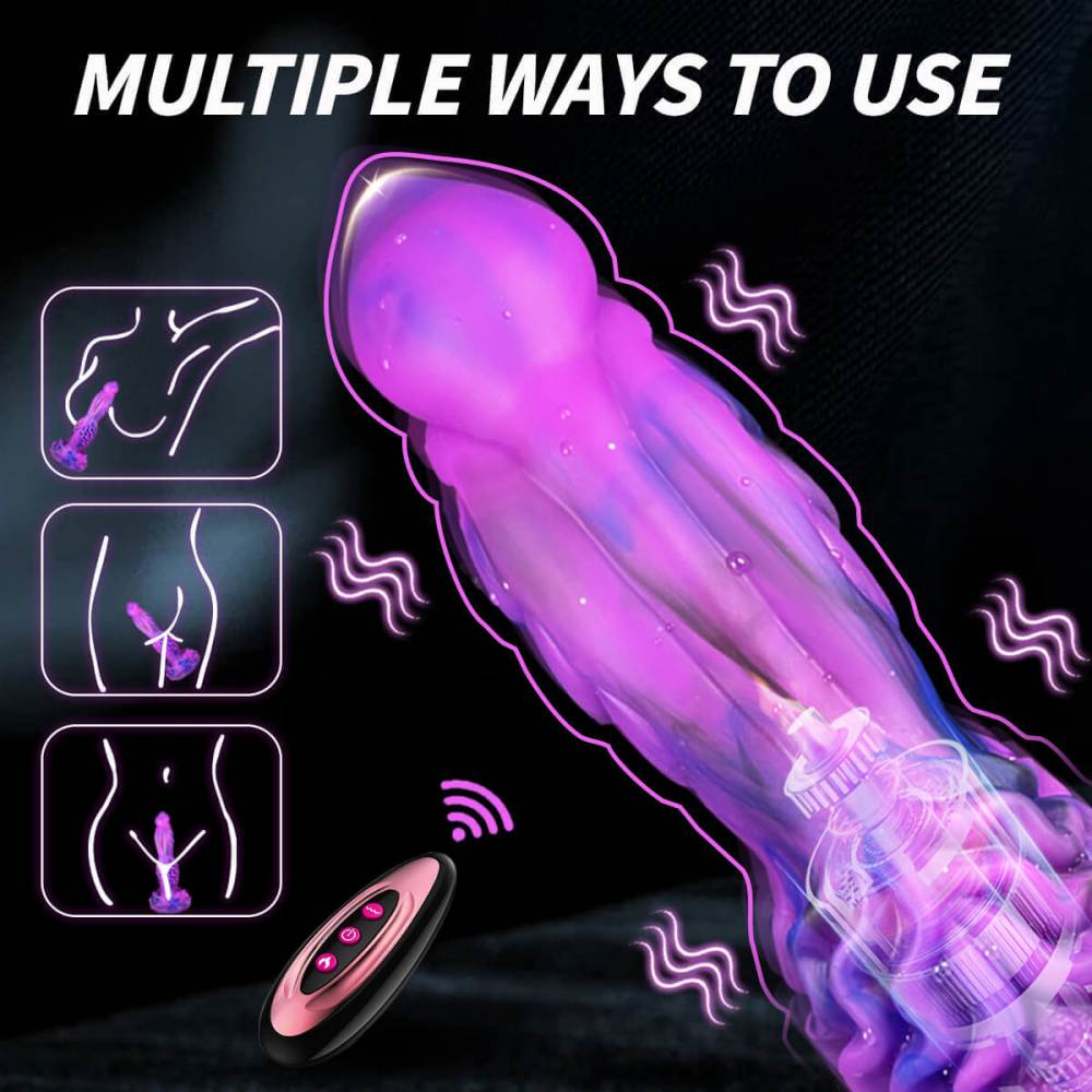 9.45 Inch Thrusting Vibrating Monster Dildo Xoxomoving