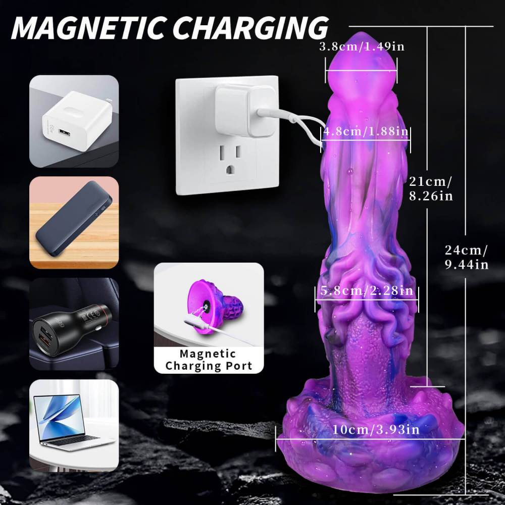 9.45 Inch Thrusting Vibrating Monster Dildo Xoxomoving