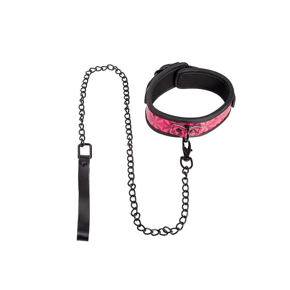 Power Play Collar and Leash - Enhance Your Bondage Play in Pink - Xoxomoving