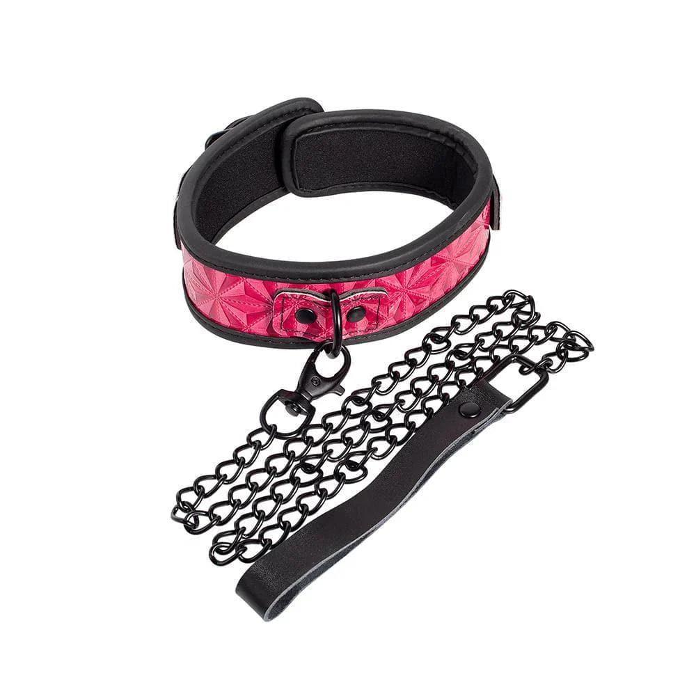 Power Play Collar & Leash - Pink - Xoxomoving