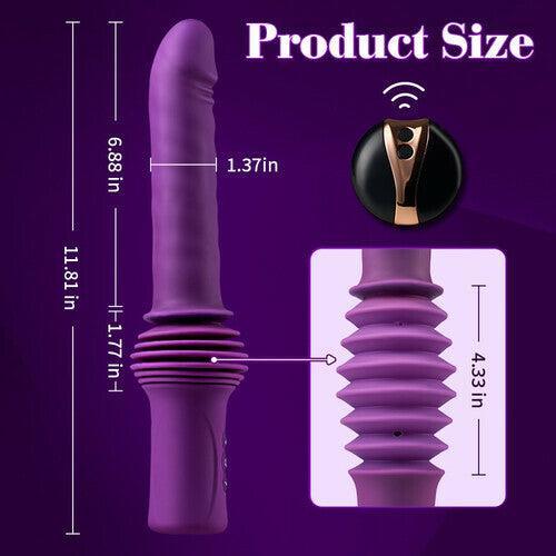 Powerful 145 Inch Adjustable Base Heating Thrusting Vibrating Dildo Machine 11.81 Inch - Xoxomoving