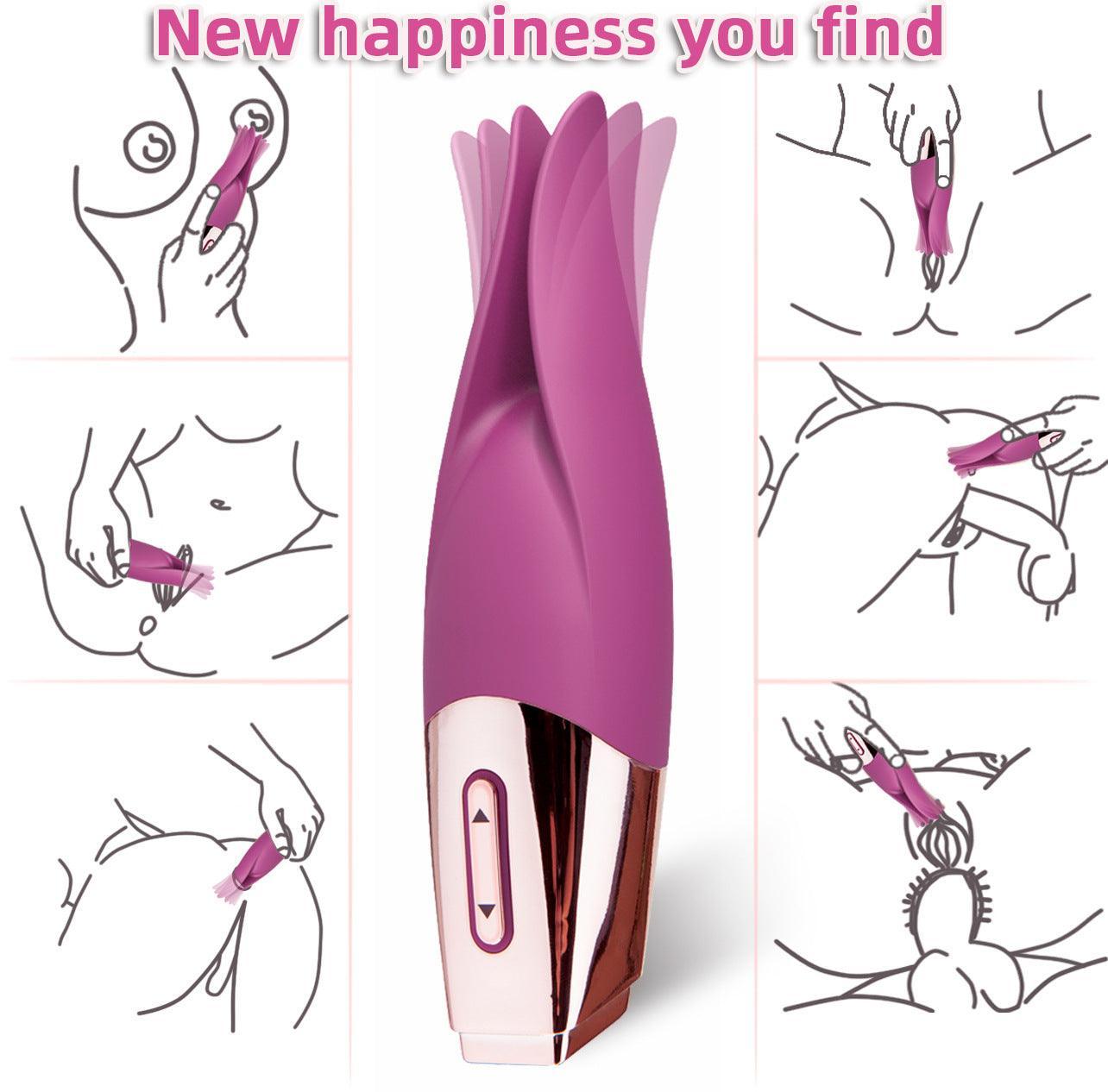 Powerful Fluttering Tongue Vibrator | Clit Tickling Pleasure Vibe - Xoxomoving