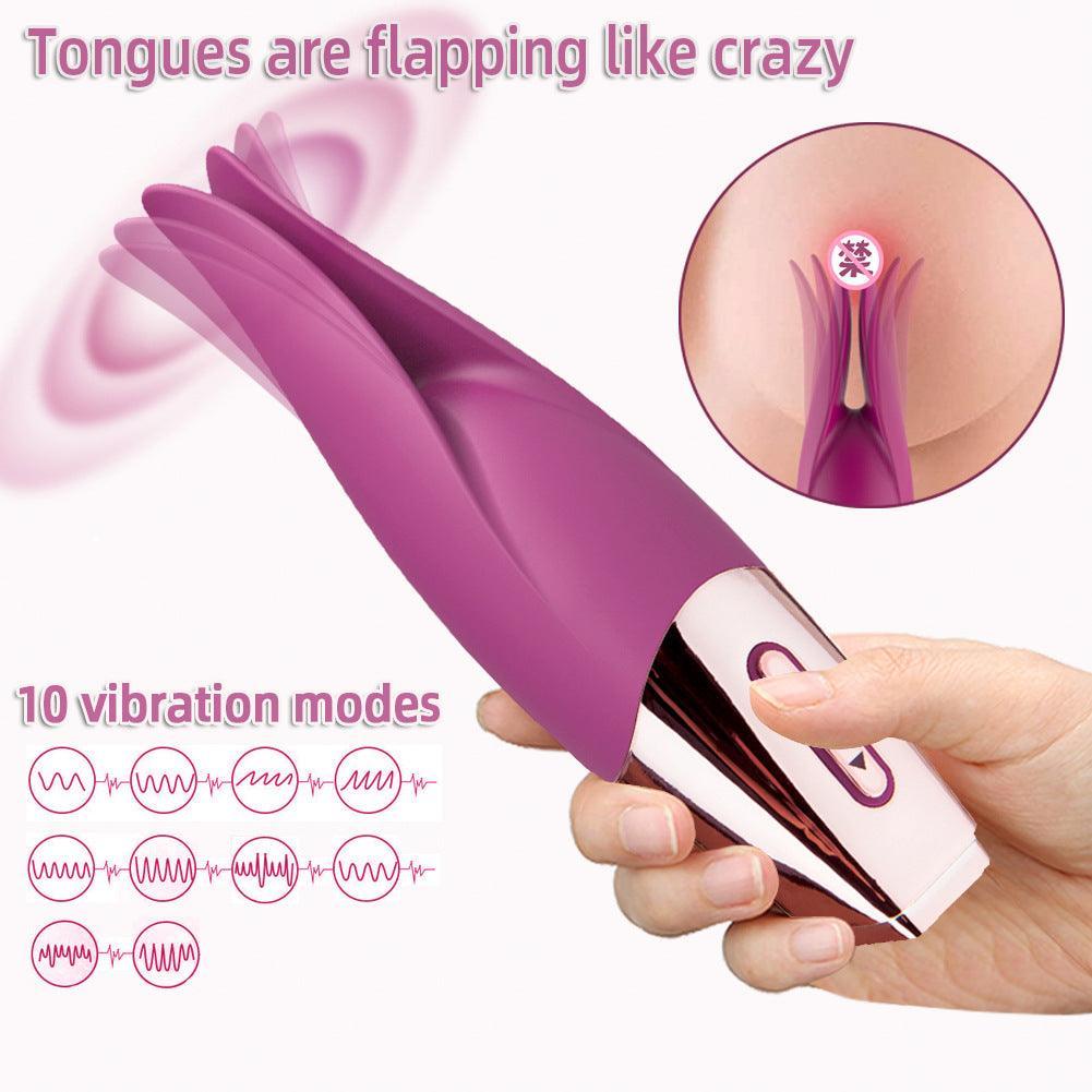 Powerful Fluttering Tongue Vibrator | Clit Tickling Pleasure Vibe - Xoxomoving