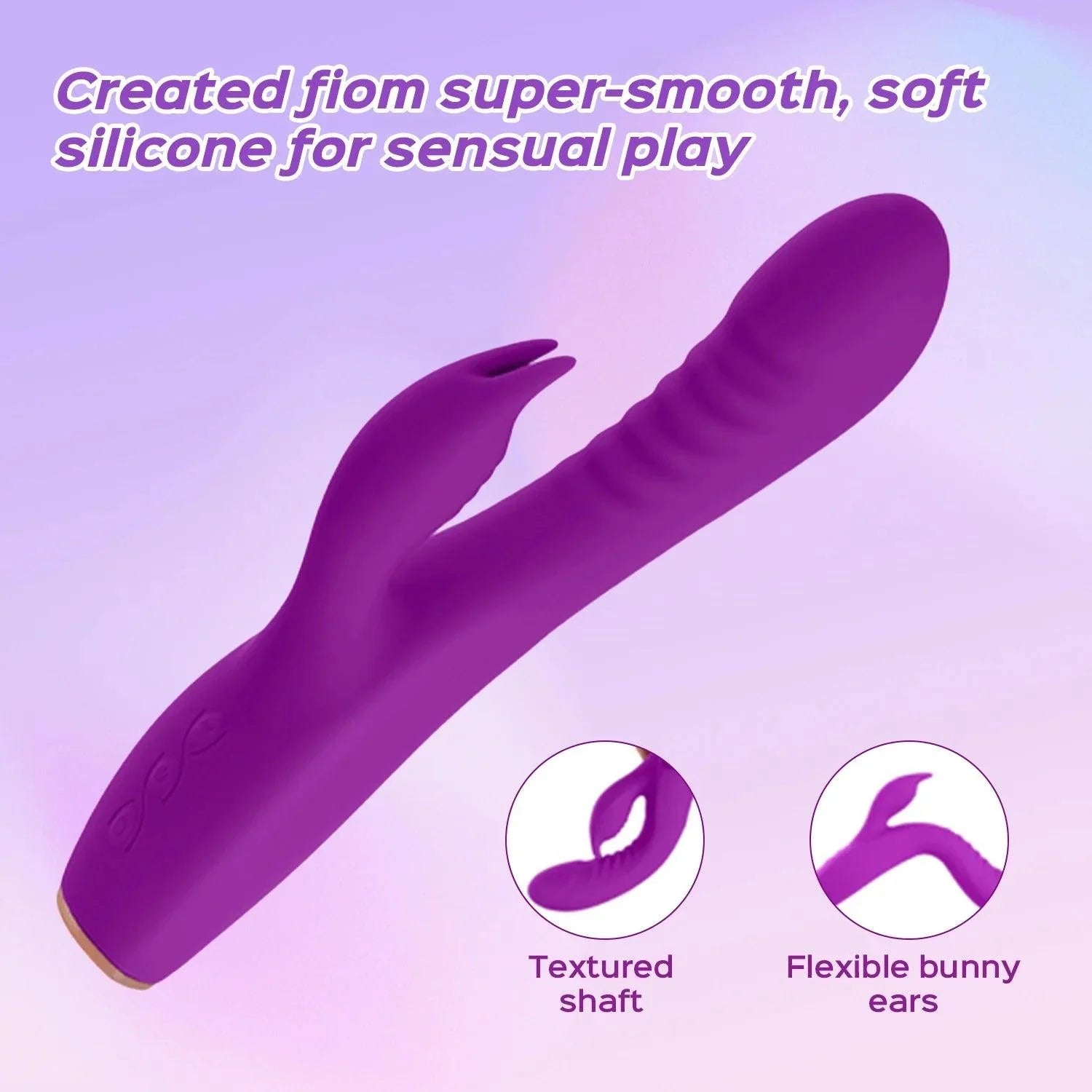 Powerful Rabbit Vibrator - Dual Stimulation G-spot and Clit Massager - Xoxomoving