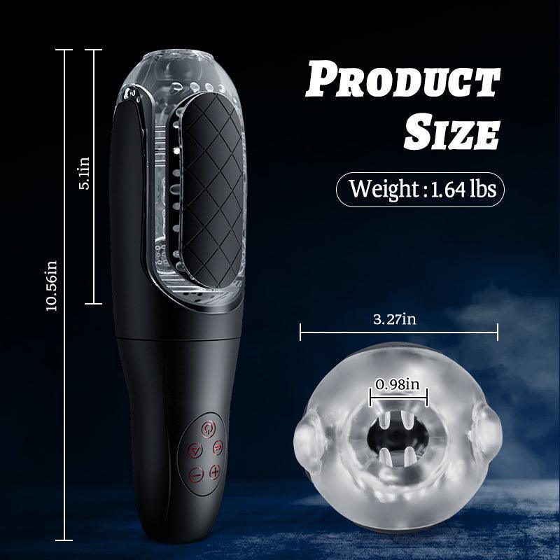 Pressure Plate Removable Sucking Vibrating Handheld Masturbation Cup - Xoxomoving