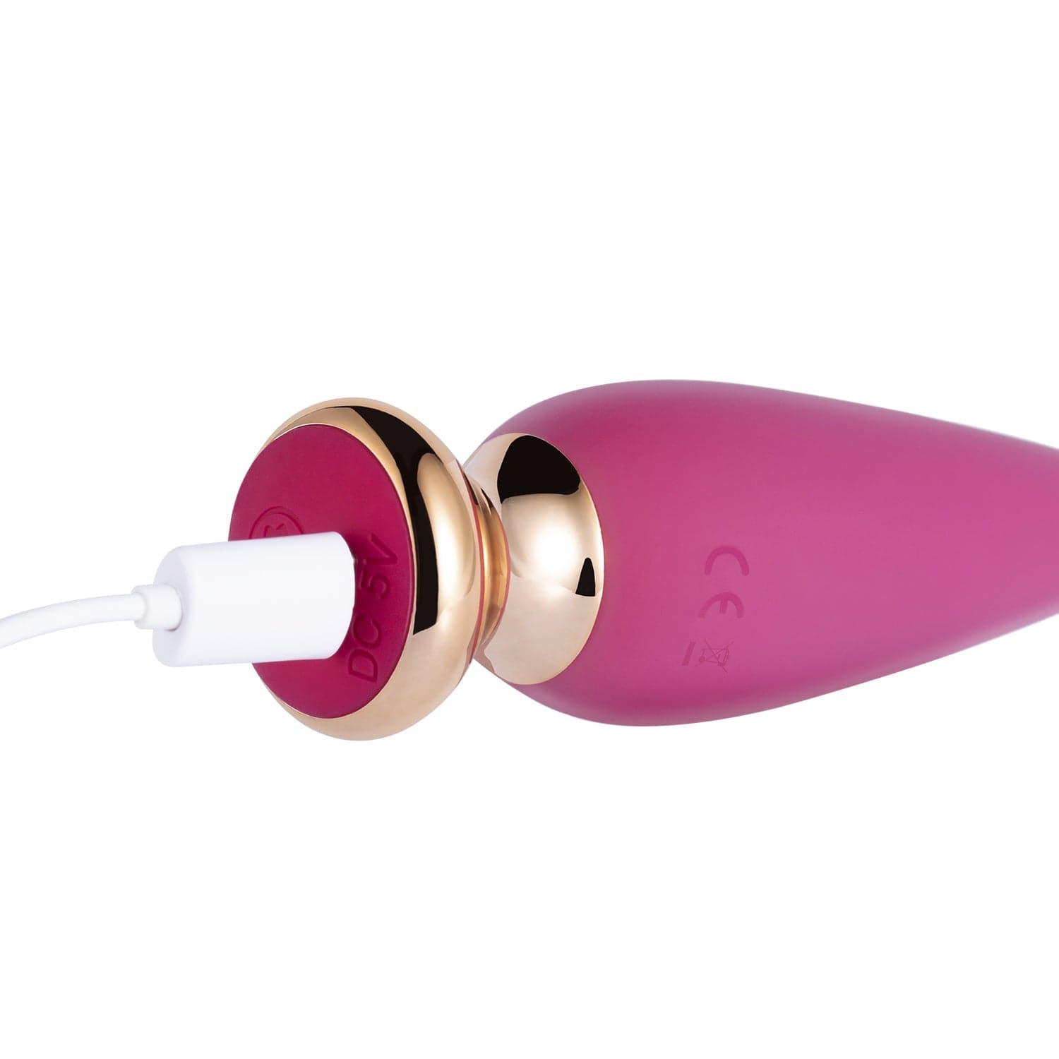 Pretty Vibrating Anal Plug with Remote Control - Silicone, Waterproof - Xoxomoving