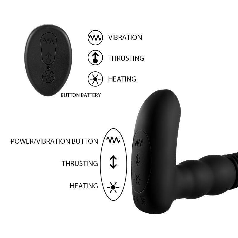 Prostate King 3 IN 1 6 Vibration 3 thrusting Heating Prostate Massage - Xoxomoving