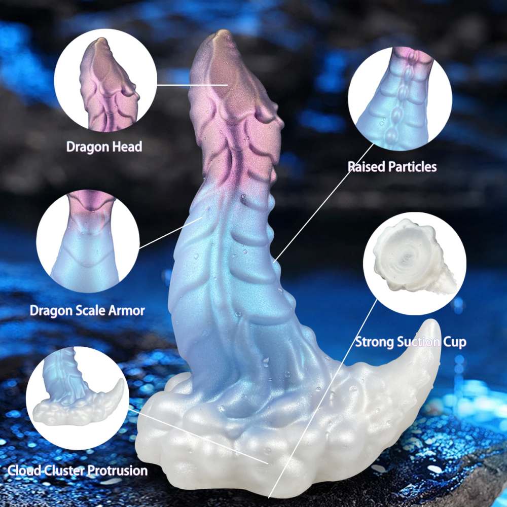 Fantasy 7.5 Inch Dragon Dildo – Textured Stimulation & Suction Base Xoxomoving