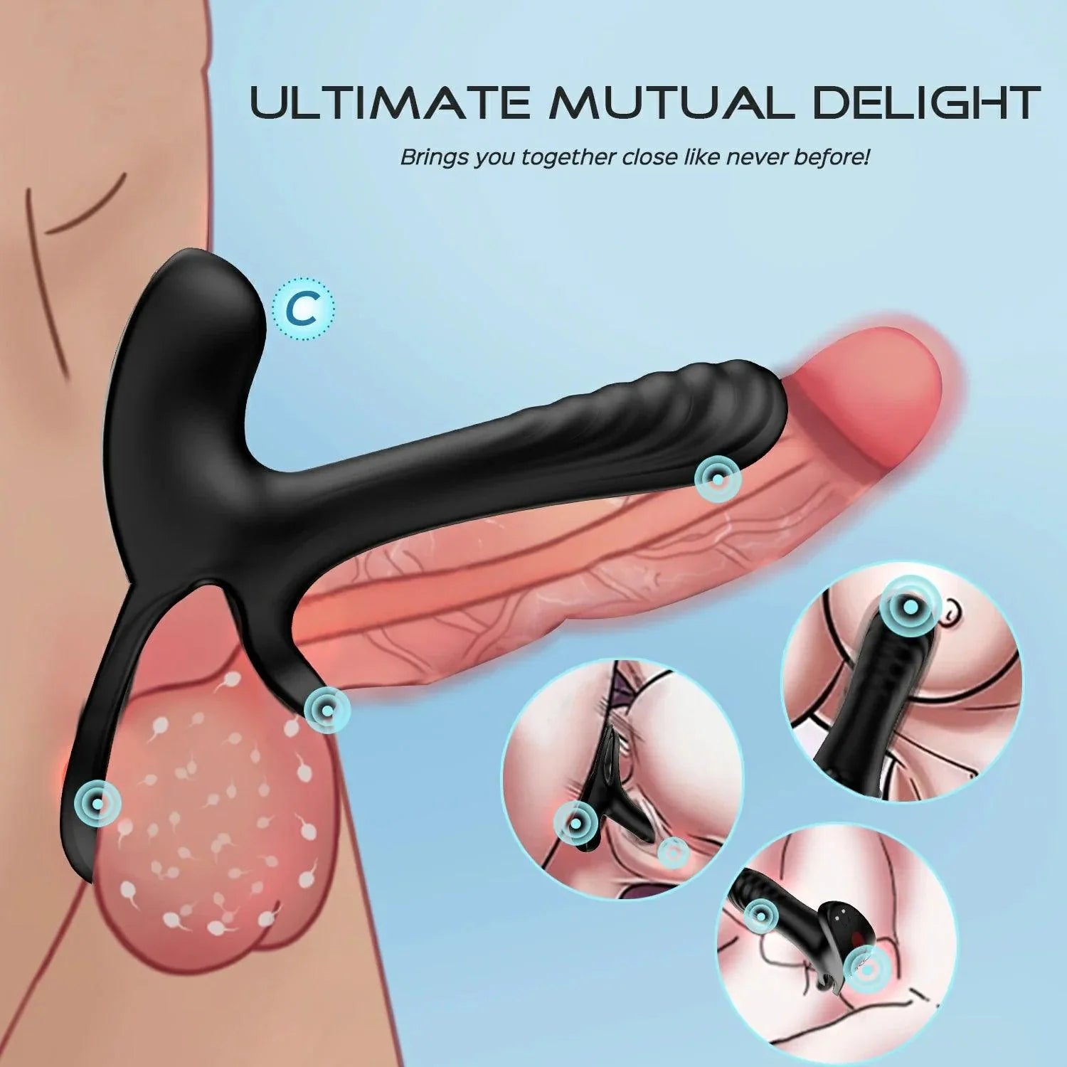 Pulse - Electric Cock Girth Sleeve - Xoxomoving