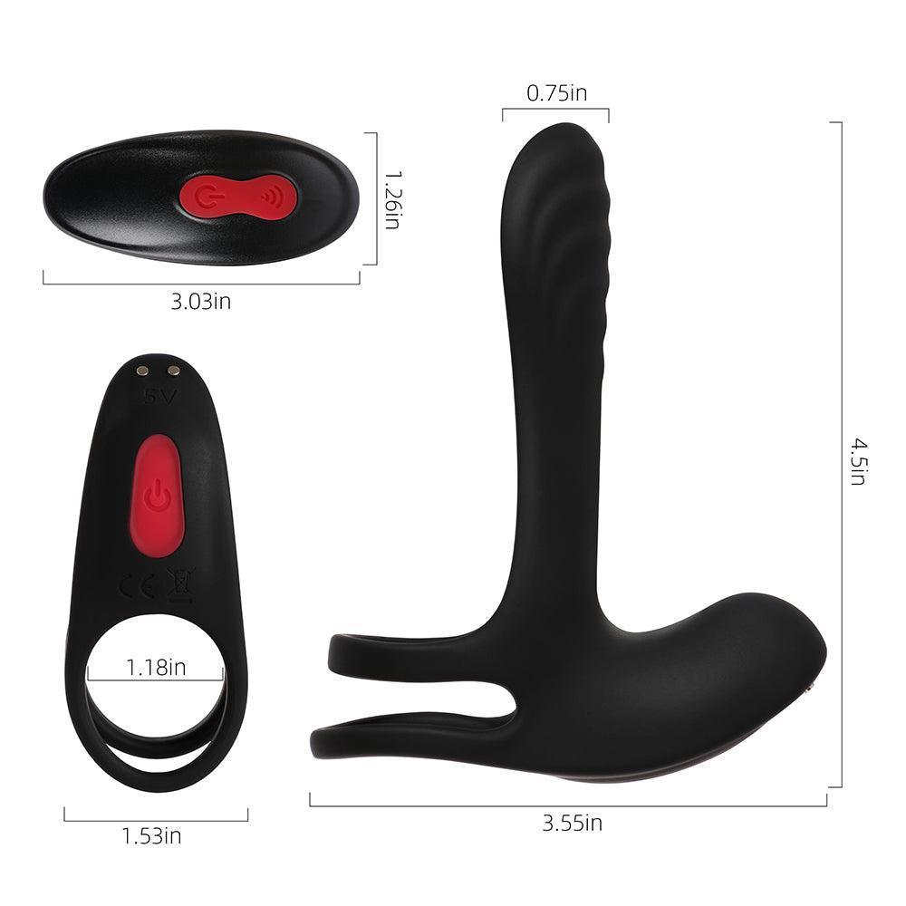 Pulse Vibrating Penis Sleeve with Remote - Intense Pleasure Enhancer - Xoxomoving