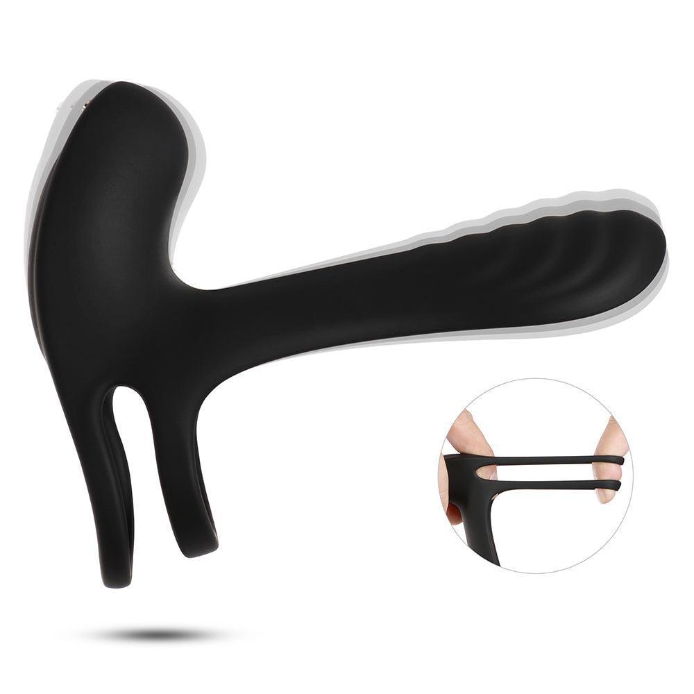 Pulse Vibrating Penis Sleeve with Remote - Intense Pleasure Enhancer - Xoxomoving