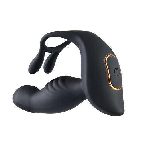 Rabbit Ears - 10 Vibrating Heating Remote Control Prostate Massage Anal Vibrator - Xoxomoving