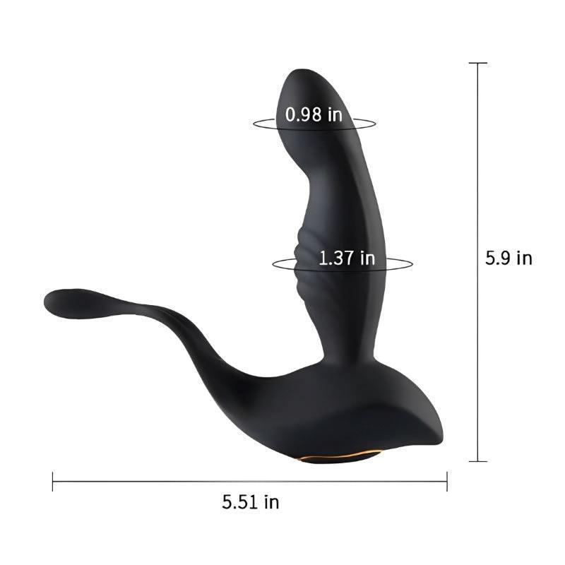 Rabbit Ears - 10 Vibrating Heating Remote Control Prostate Massage Anal Vibrator - Xoxomoving