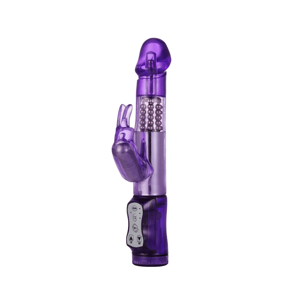 Rabbit Vibrator With 5 Rows Of Rotating Beads - Xoxomoving