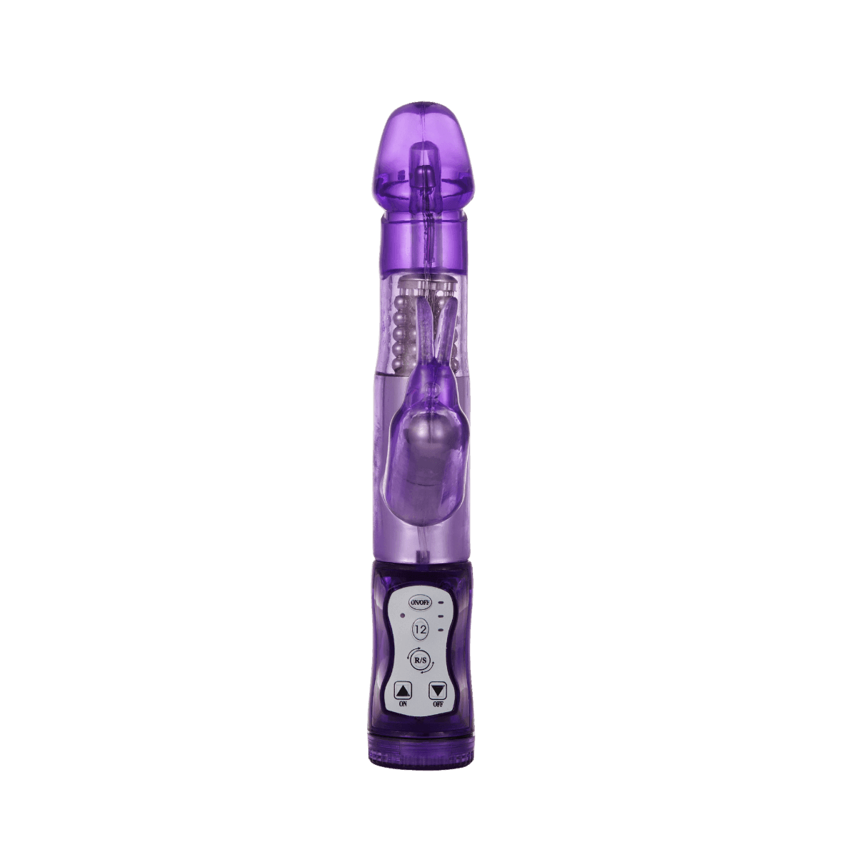 Rabbit Vibrator With 5 Rows Of Rotating Beads - Xoxomoving