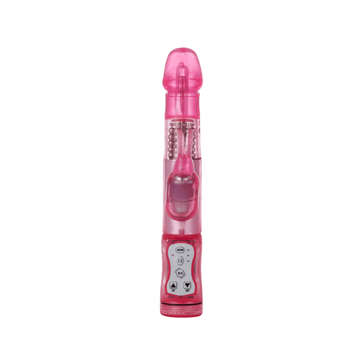 Rabbit Vibrator With 5 Rows Of Rotating Beads - Xoxomoving