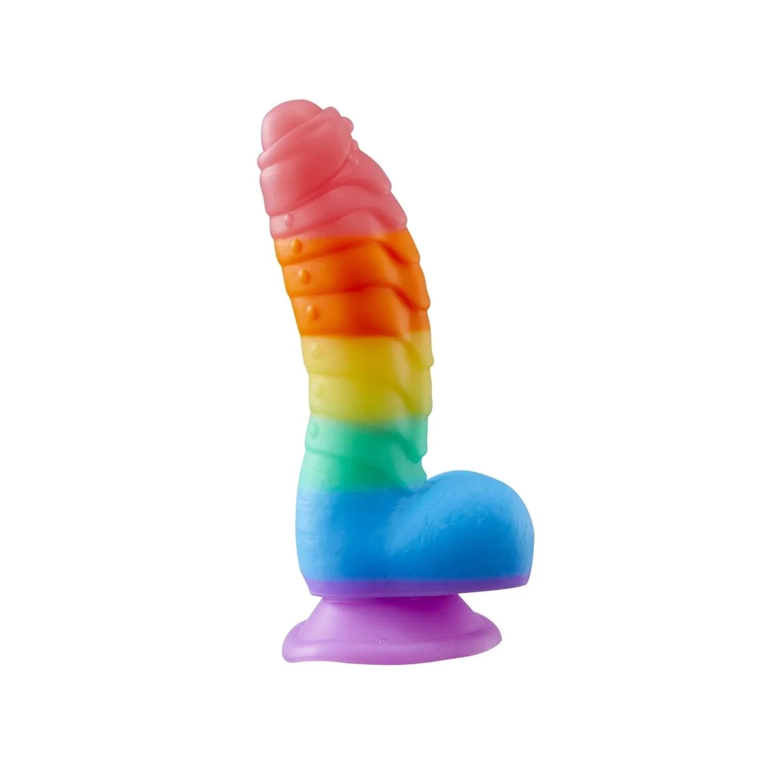 Rainbow Strap-On and Dildo Set - Adjustable Harness with Spiral Pastel Dildo - Xoxomoving