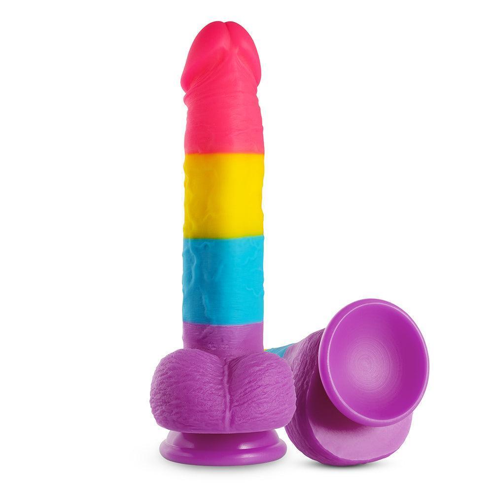 Rainbow Suction Cup Dildo - 7-inch Realistic Dildo - Xoxomoving