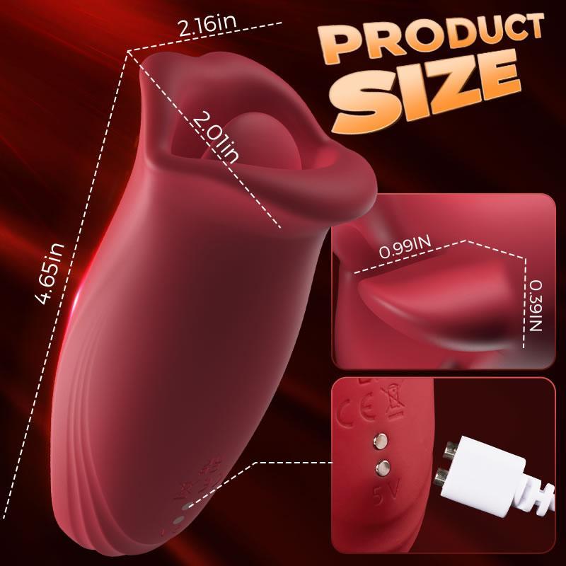 Ramsdell 10 Biting Modes & 10 Vibrating Speeds Stimulate Nipple Clitoral Women Vibrator - Xoxomoving