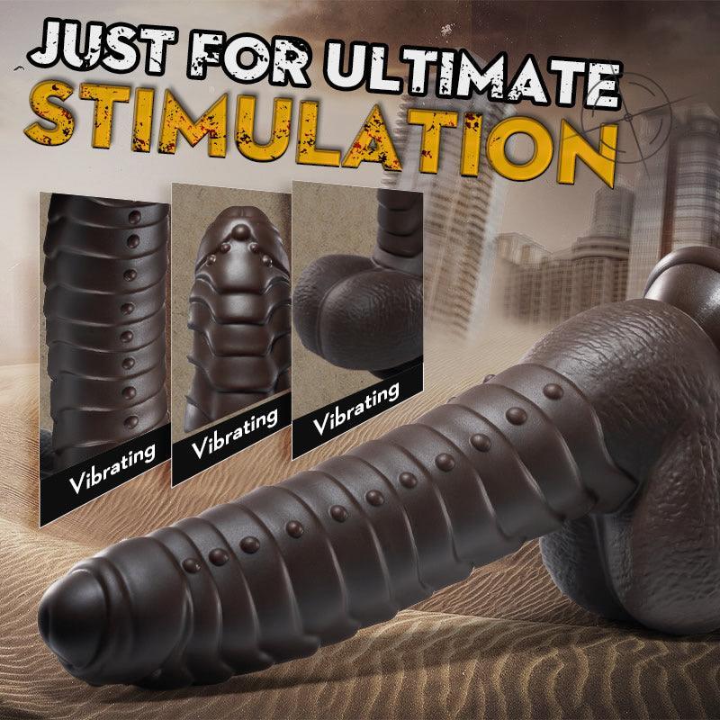 RATTLESNAKE 5 Vibrating 3 Thrusting Heating Function Fantastic Dildo - Xoxomoving