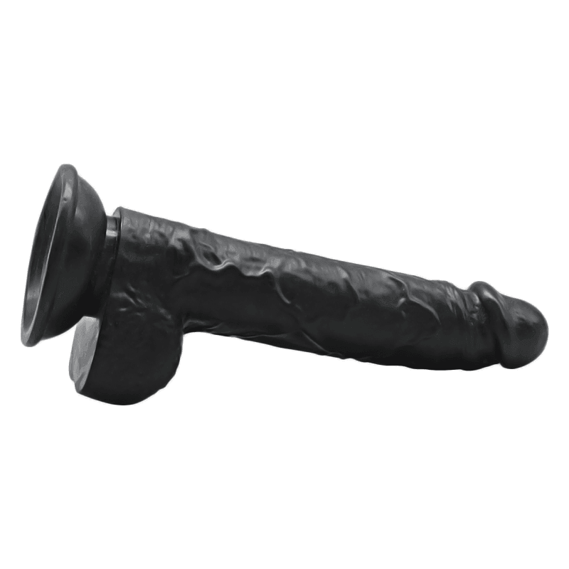 Realistic 6 Inch Veined Suction Cup Dildo With Balls - Xoxomoving