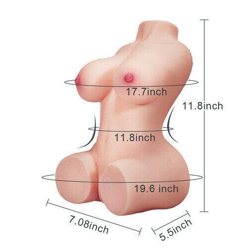 Consolador realista de 7" con columna flexible para un placer realista