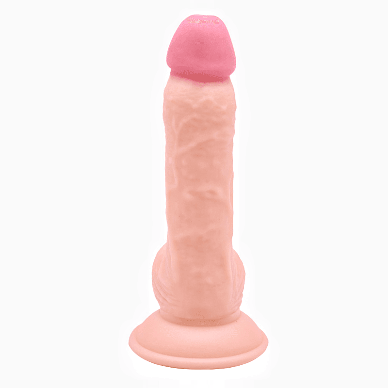 Realistic Bulbous Tip Dildo - Hands-Free Strap-On Compatible - Xoxomoving