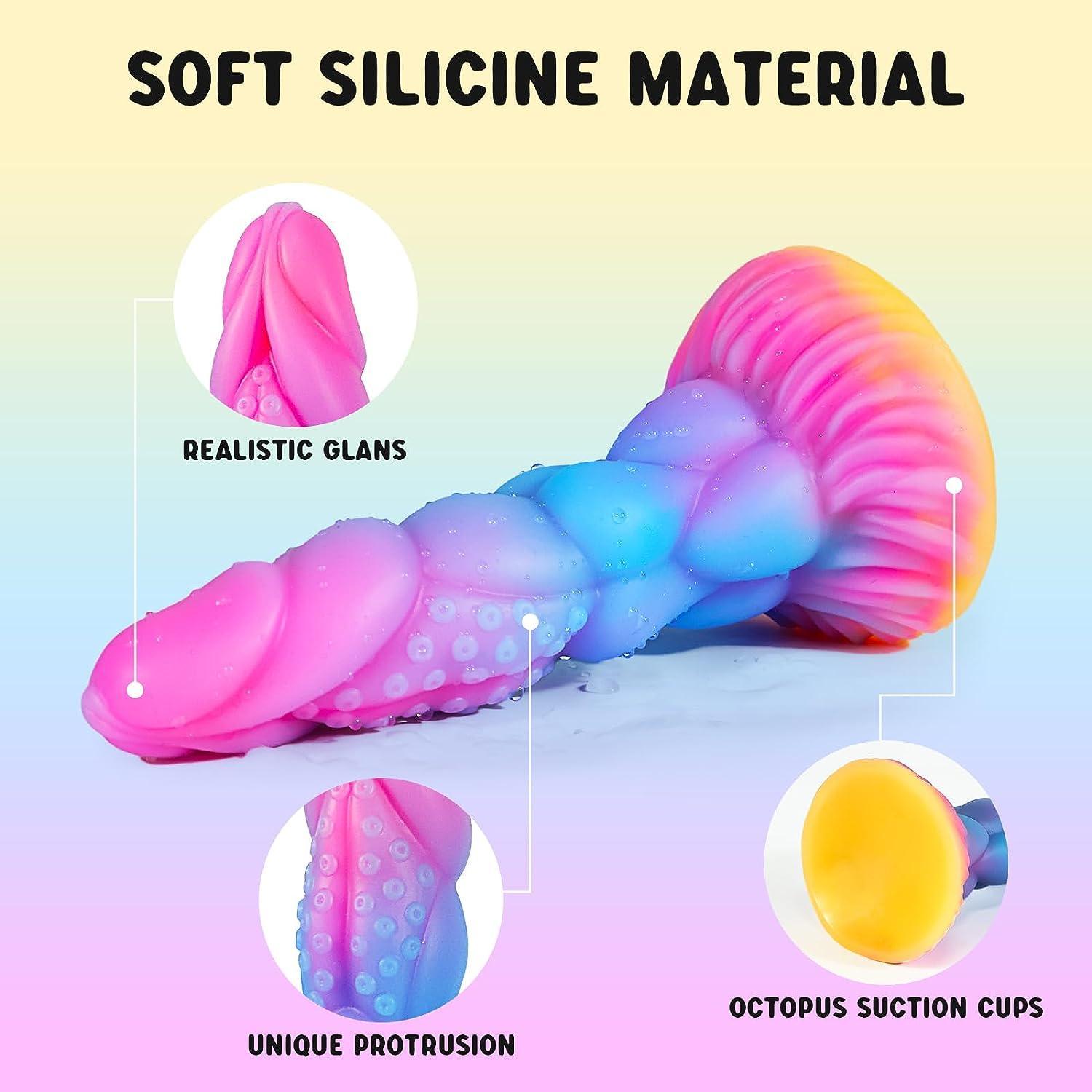 Realistic Monster Silicone Dildo for Women-8.3 inch Anal Dildos Huge Thick Dildo with Strong Suction Cup - Xoxomoving