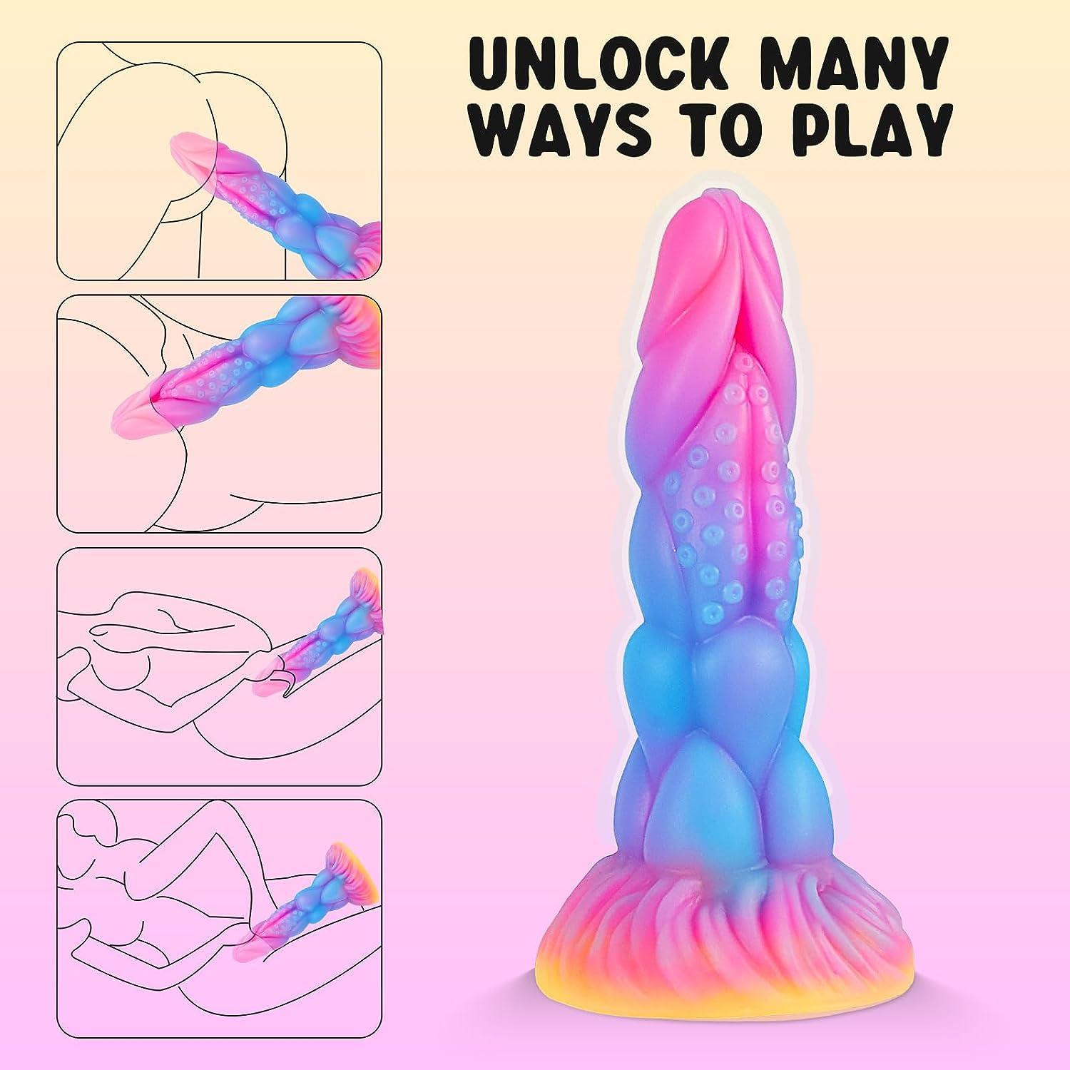 Realistic Monster Silicone Dildo for Women-8.3 inch Anal Dildos Huge Thick Dildo with Strong Suction Cup - Xoxomoving