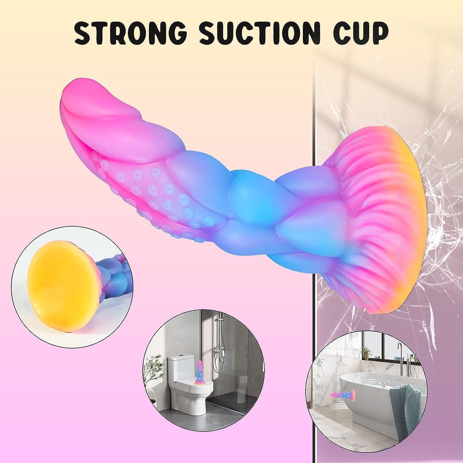 Realistic Monster Silicone Dildo for Women-8.3 inch Anal Dildos Huge Thick Dildo with Strong Suction Cup - Xoxomoving