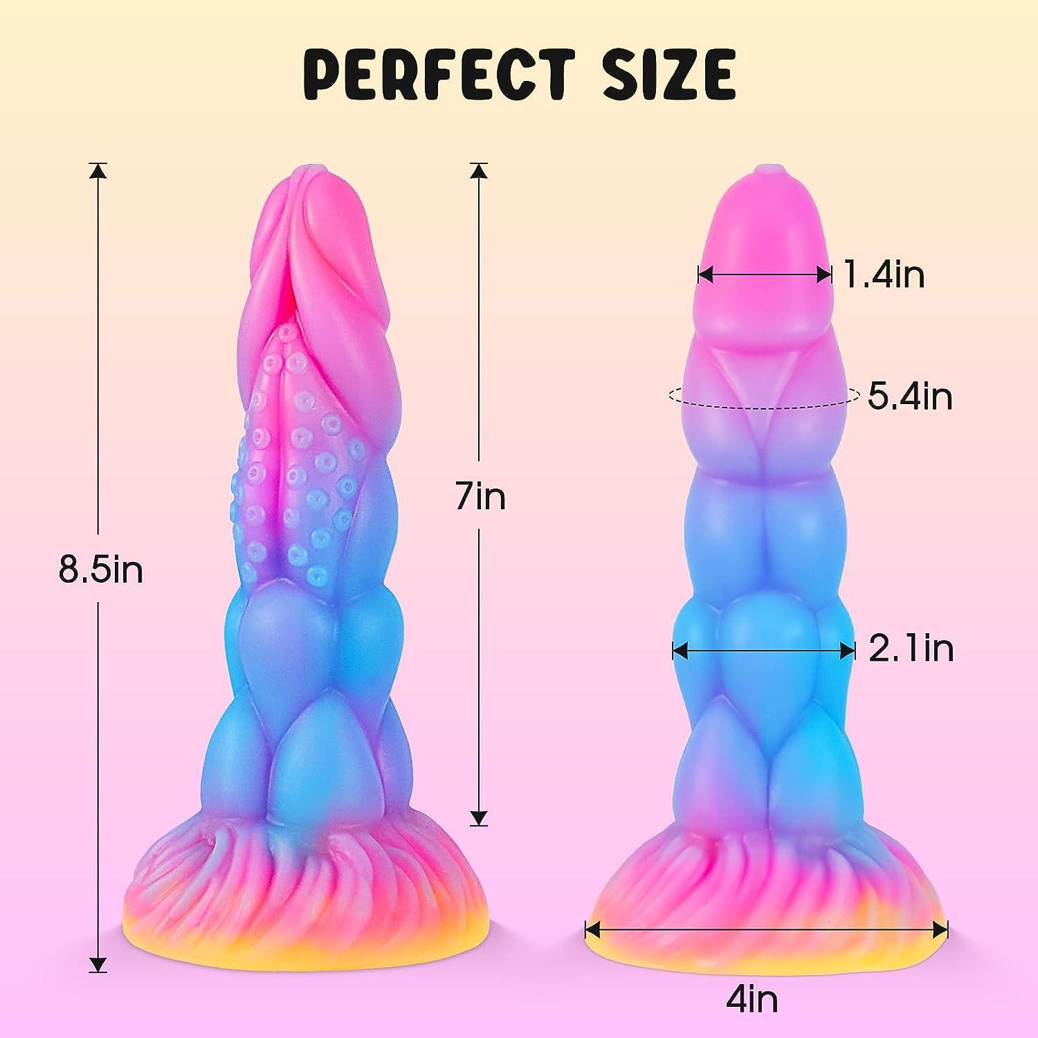 Realistic Monster Silicone Dildo for Women-8.3 inch Anal Dildos Huge Thick Dildo with Strong Suction Cup - Xoxomoving